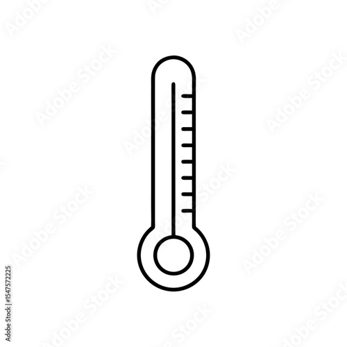 thermometer icon on white background  .svg