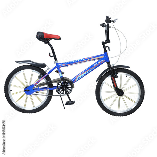 bicycle isolated on white background with  Cayan black