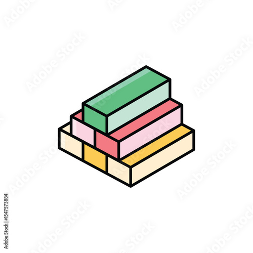 Wooden Beam  Icon vector