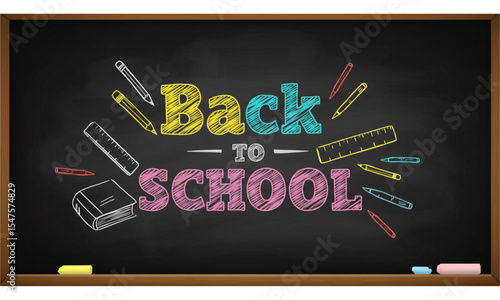 back to school blackboard