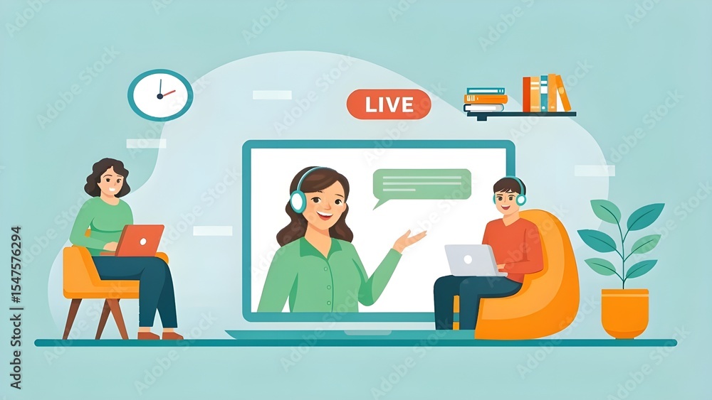 Interactive Online Learning Engaging Live Webinar with Students and Instructor Interactive Online Learning Engaging Live Webinar with Students and Instructor