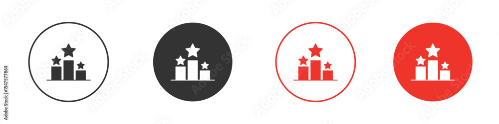 Fototapeta premium Podium star icon