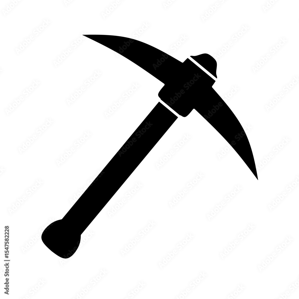 mining icon. vector pickaxe with trendy design mining icon. vector pickaxe with trendy design
