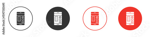 Reservation smartphone icon