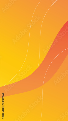 Vibrant abstract orange background with smooth gradients and dynamic shapes.