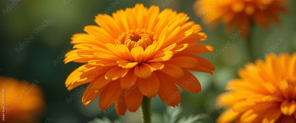 Obraz premium orange chrysanthemum flower