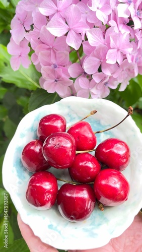 cherries in a bowl