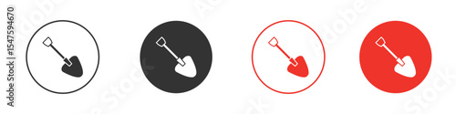 Snow shovel icon