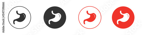 Stomach icon design, logo, app, UI. Vector illustration, EPS