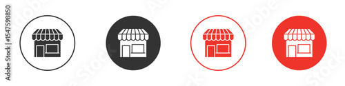 Store icon design, logo, app, UI. Vector illustration, EPS