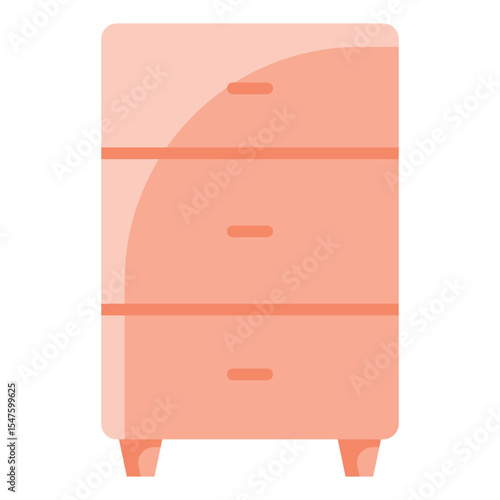 Drawers furniture flat icon