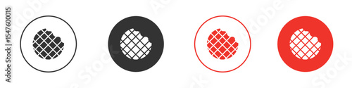 Stroopwafel icon design, logo, app, UI. Vector illustration, EPS