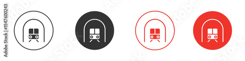 Subway icon design, logo, app, UI. Vector illustration, EPS