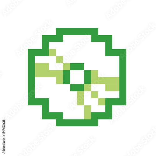 Green CD pixel icon