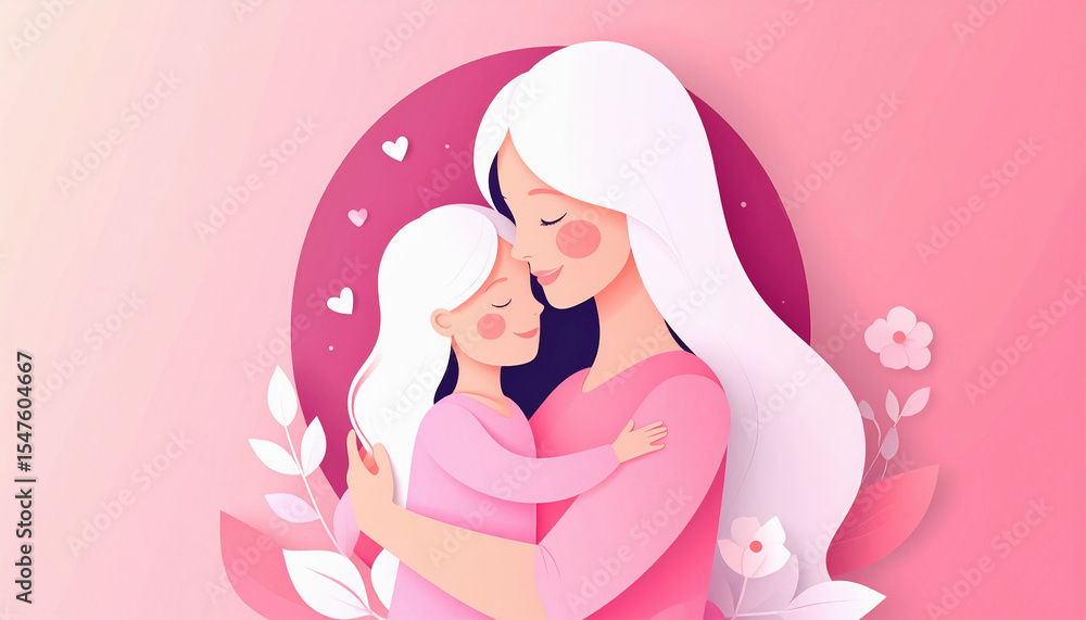 loving mother and her daughter in a tender moment loving mother and her daughter in a tender moment