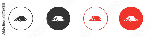 Tent icon design, logo, app, UI. Vector illustration, EPS