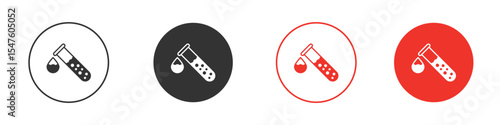 Test tube icon design, logo, app, UI. Vector illustration, EPS