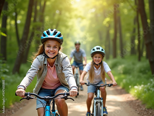 Healthy Active Lifestyle — Family Biking Adventure