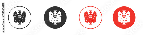 Thyroid gland icon design, logo, app, UI. Vector illustration, EPS