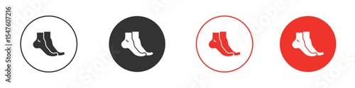 Tiptoe feet icon design, logo, app, UI. Vector illustration, EPS