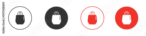 Tote bag icon design, logo, app, UI. Vector illustration, EPS