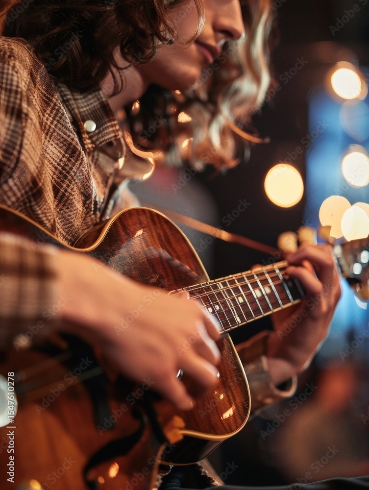 Obraz premium The mandolinist on stage