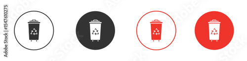 Trash compactor icon design, logo, app, UI. Vector illustration, EPS