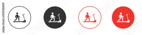 Treadmill icon design, logo, app, UI. Vector illustration, EPS