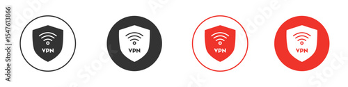 Vpn icon design, logo, app, UI. Vector illustration, EPS