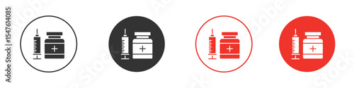Vaccination icon design, logo, app, UI. Vector illustration, EPS