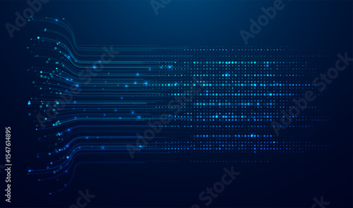 Abstract infographics visualization. Big data code representation. Futuristic network or business analytics. Graphic concept for your design.
