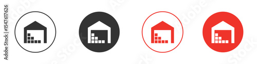 Warehouse icon design, logo, app, UI. Vector illustration, EPS