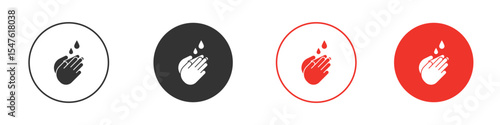 Wash hands icon design, logo, app, UI. Vector illustration, EPS