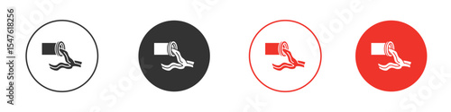 Wastewater icon design, logo, app, UI. Vector illustration, EPS