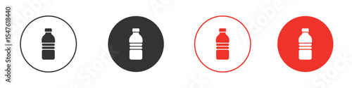 Water bottle icon design, logo, app, UI. Vector illustration, EPS