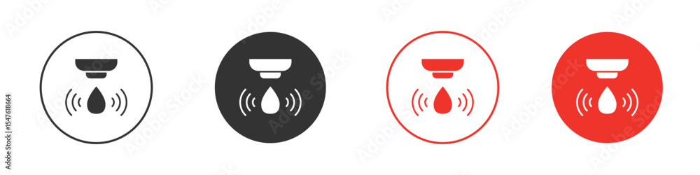 Water sensor icon design, logo, app, UI. Vector illustration, EPS Water sensor icon design, logo, app, UI. Vector illustration, EPS