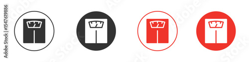 Weight scale icon design, logo, app, UI. Vector illustration, EPS