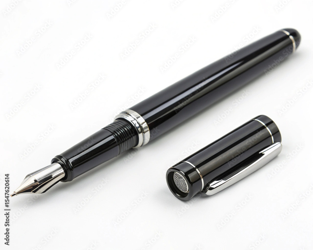 a stylish black gel pen a stylish black gel pen