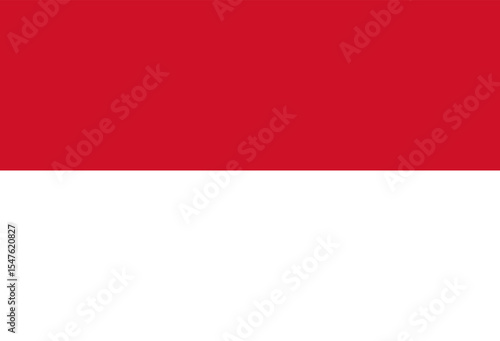 Free Download Minimalist Monaco flag vector illustration with vibrant red and white colors. - GFXLoad