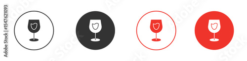 Wine glass icon design, logo, app, UI. Vector illustration, EPS