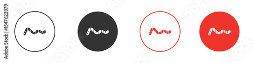 Worm icon design, logo, app, UI. Vector illustration, EPS