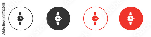 Wristwatch icon design, logo, app, UI. Vector illustration, EPS
