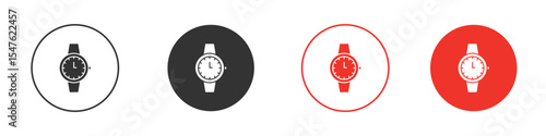 Wristwatch icon design, logo, app, UI. Vector illustration, EPS