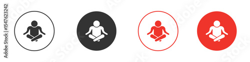 Yoga posture icon design, logo, app, UI. Vector illustration, EPS