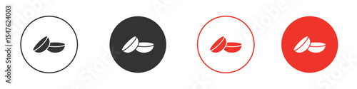 contact lenses icon design, logo, app, UI. Vector illustration, EPS