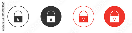 Free Download Lock closed icon design, logo, app, UI. Vector illustration, EPS - GFXLoad
