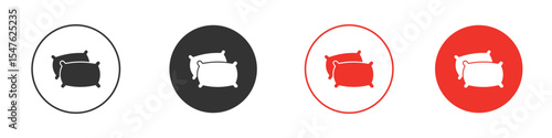 Pillow icon design, logo, app, UI. Vector illustration, EPS