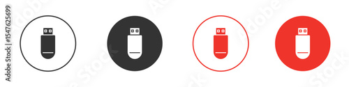 usb drive icon design, logo, app, UI. Vector illustration, EPS