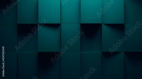 Abstract cubic minimalist background with sharp geometric blocks