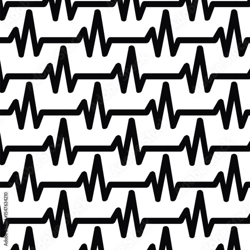 heart beat cardiogram pattern design